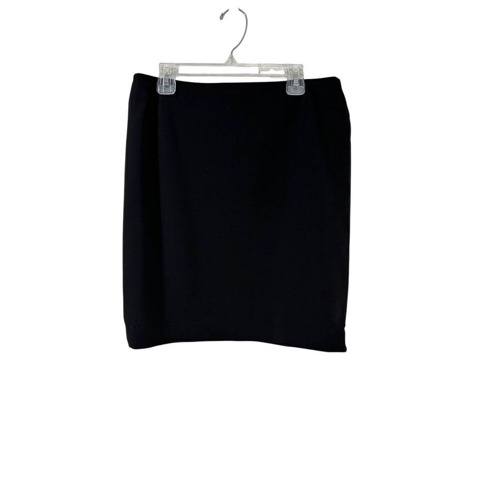 Elie Tahari women’s black pencil skirt zipper back size 10 #45-1874